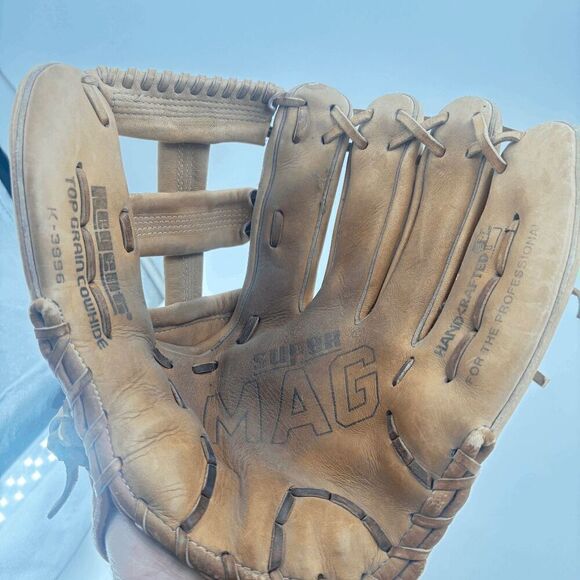 Vtg 70's Regent Super Mag Glove Mitt Fielder K-3996 RH. 12" Korea Lovely used - Picture 3 of 6